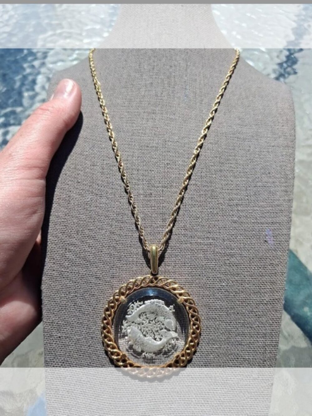 20 inch Trifari Koi necklace